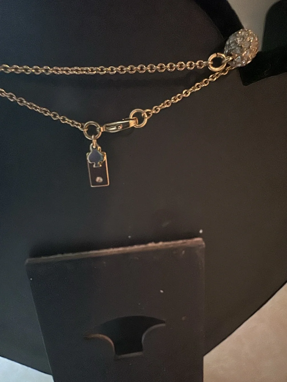 Kate Spade  Gold Layered Necklace with White and Coral Discs